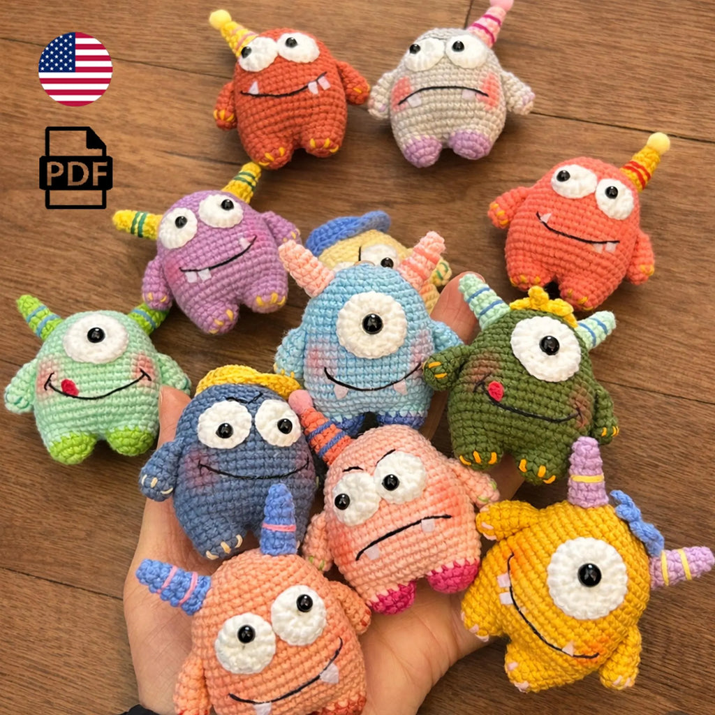 Mini Monsters crochet amigurumi pattern collection