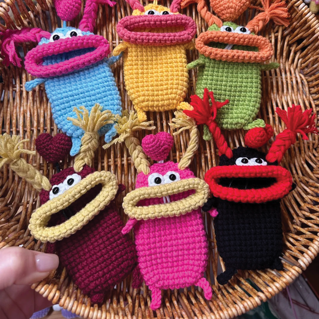 8-in-1 Big Mouth Monster Key Cover Crochet Pattern Bundle (PDF)
