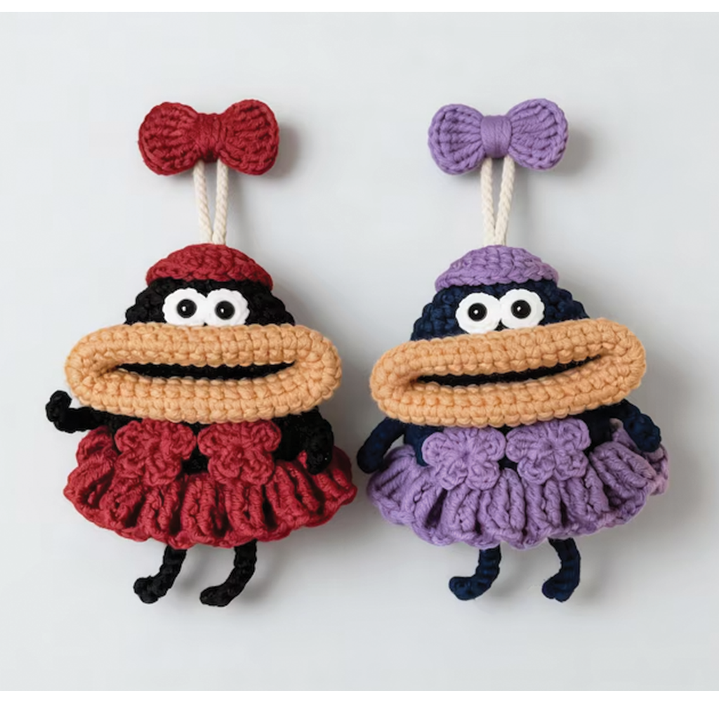 8-in-1 Big Mouth Monster Key Cover Crochet Pattern Bundle (PDF)