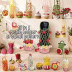 15-in-1 crochet bottle holder pattern collection