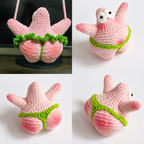 Dancing Ballet Sea Star pink crochet amigurumi pattern preview