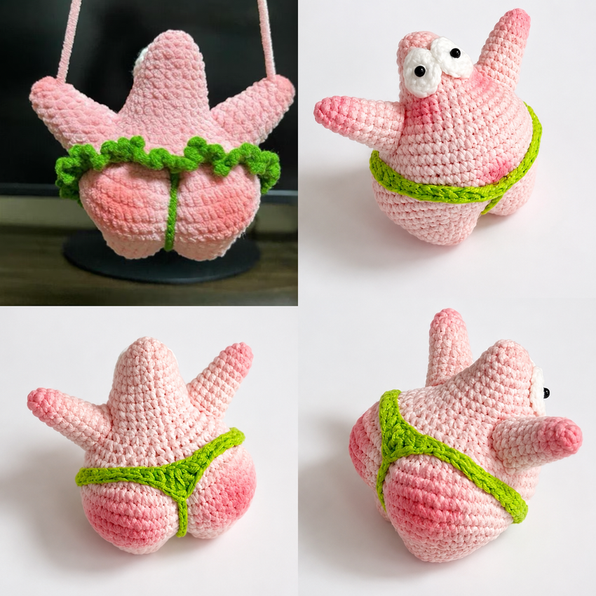 Handmade sea star crochet inspiration